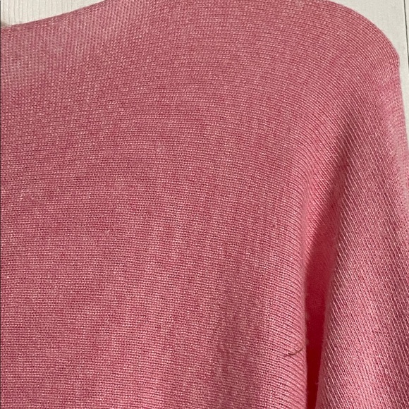 Bianco Blu Italy wool cashmere silk blend lightweight pink sweater size LARGE - Picture 6 of 10